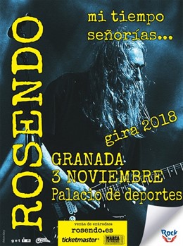 Cartel del concierto de Rosendo en Granada