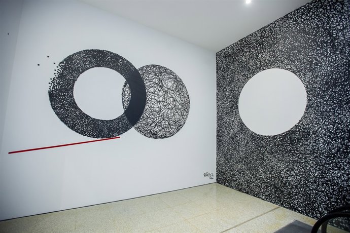 Intervención de DARKO en málaga de festival cine cultura pintura arte