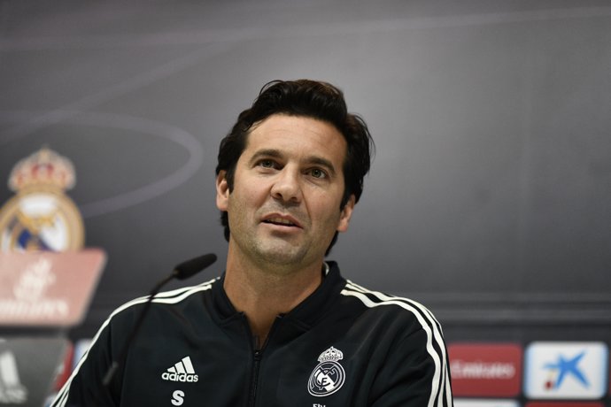 Roda de premsa de Santiago Solari, nou entrenador del Reial Madrid