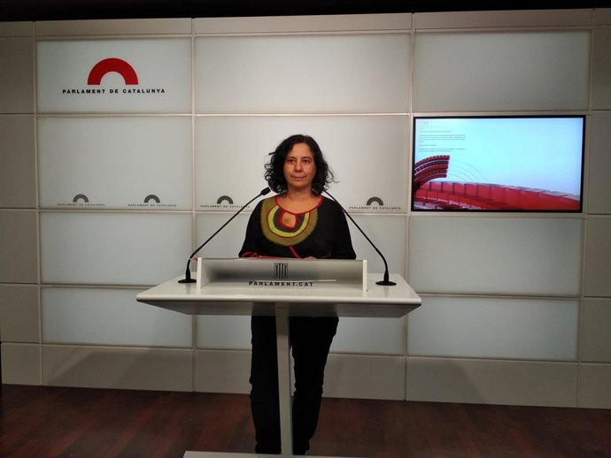 La nueva portavoz de los comuns en el Parlament, Susana Segovia