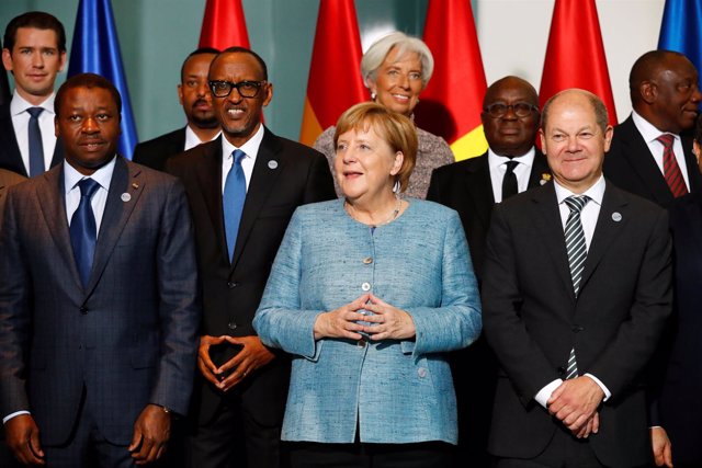 La canciller alemana, Angela Merkel, en una cumbre sobre África