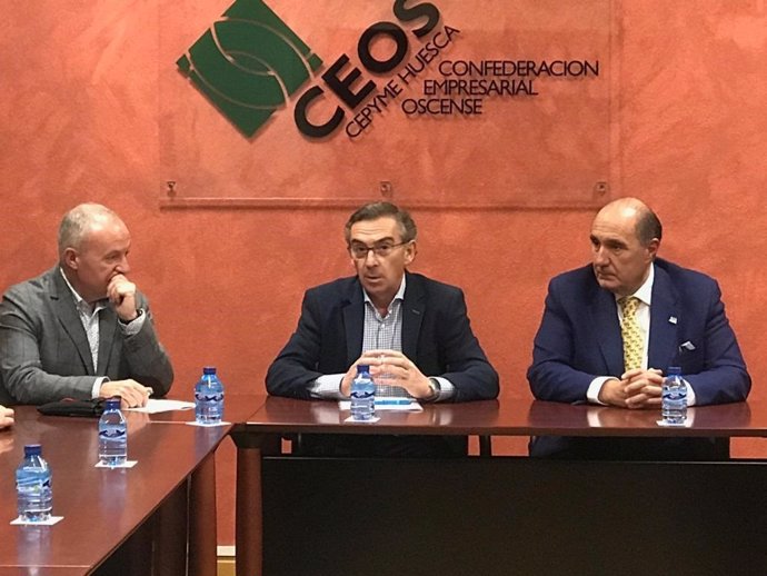 Beamonte se ha reunido hoy con miembros de CEOS CEPYME Huesca