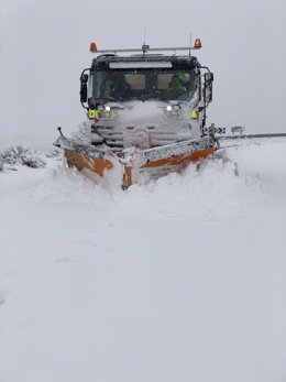 Ávila (17-03-2018).- 80 Carreteras Intervenidas Por Nieve