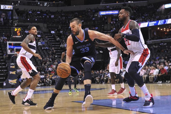 Marc Gasol en el Memphis Grizzlies - Washington Wizards