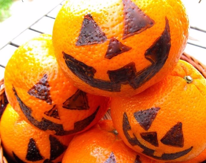 Mandarinas de Halloween