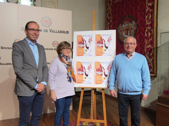 Alonso, Lobete y Rodríguez hoy en presentación Jornadas Gastronómicas Valbuena