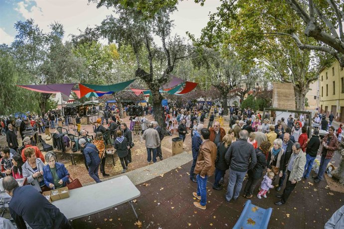 Un instante de la Fira de Tots Sants, de archivo