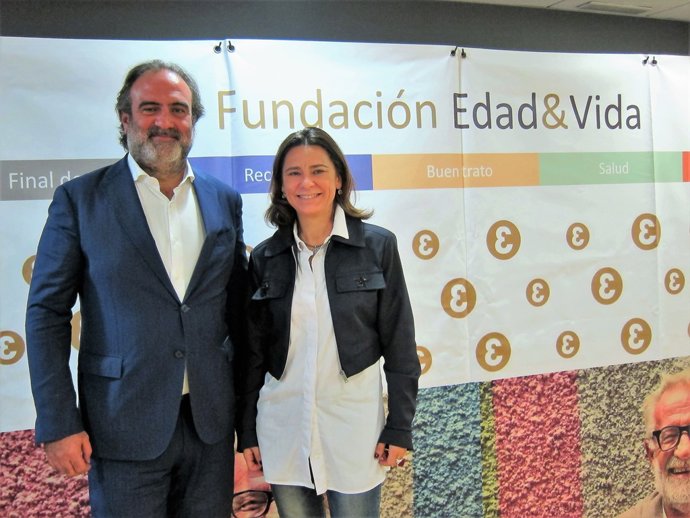 F.Sánchez (Mémora) i Maria José Abraham ( Edat&Vida)