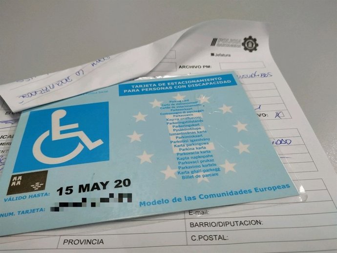 Tarjeta para personas con movilidad reducida