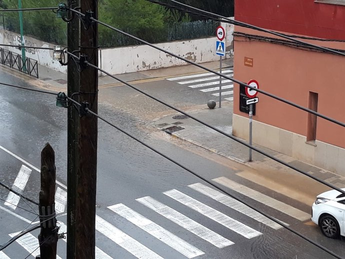 Alcantarilla Marratxí, lluvia