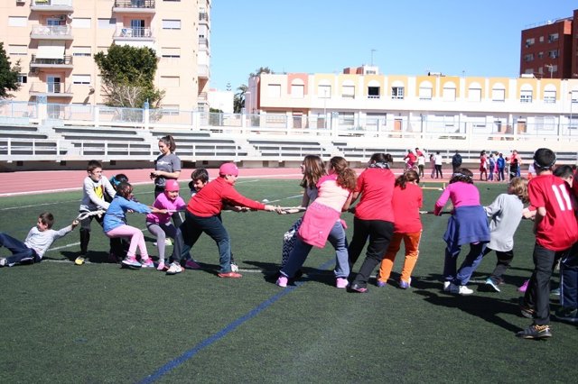 Escolares en una de las actividades organizadas