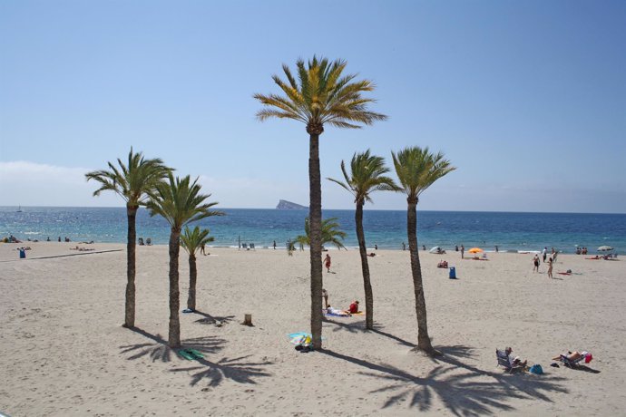 Imagen de archivo de una playa de Benidorm