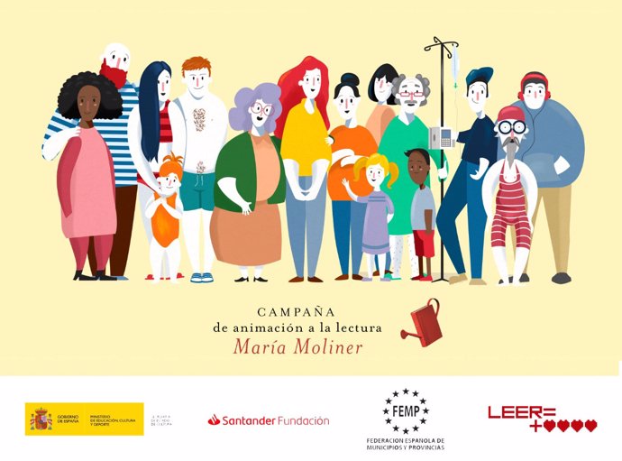 Cartel de la campaña de animación a la lectura María Moliner
