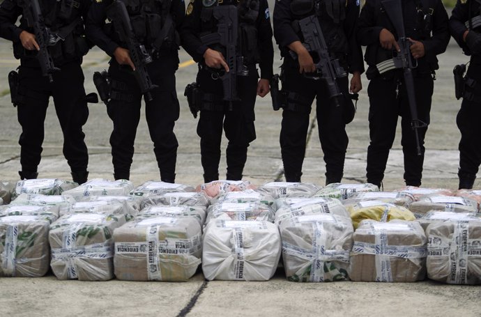 Droga incautada en Ciudad de Guatemala