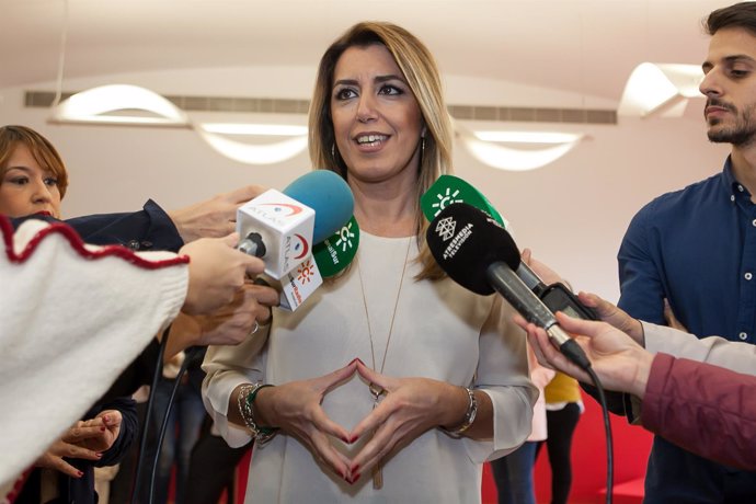 Susana Díaz, en la presentación de la candidatura del PSOE de Sevilla ante el 2D