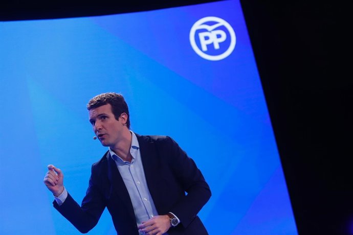 El president del PP, Pablo Casado, a Màlaga