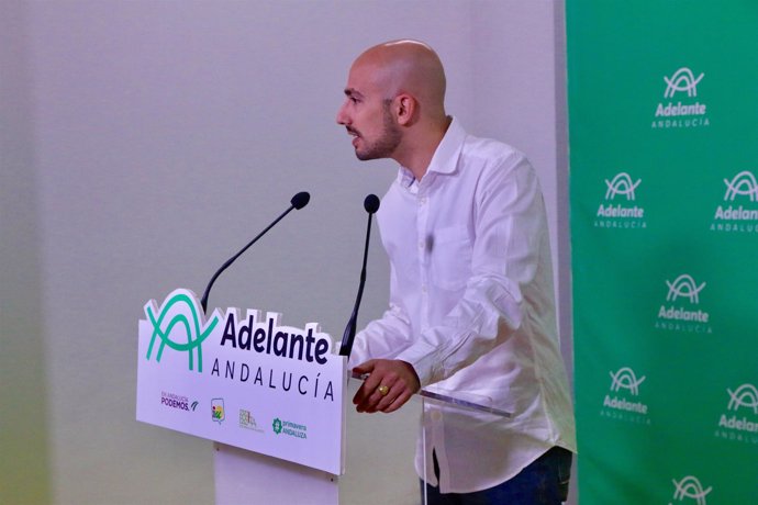 El secretario de Política y Comunicación de Podemos, Pablo Pérez Ganfornina