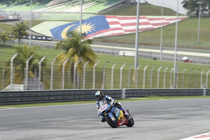 El piloto español de Moto2 Àlex Márquez (EG0,0 Marc VDS) en el GP Malasia 2018