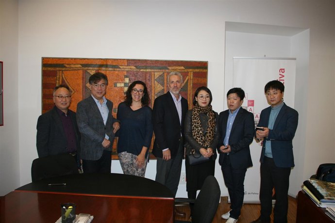 Visita de una delegación coreana en Palma