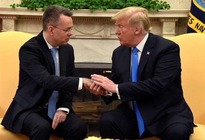 Andrew Brunson y Donald Trump
