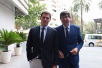 Rivera coincide este sábado en un acto con Marín e Imbroda en plena polémica por presiones de PP al candidato por Málaga