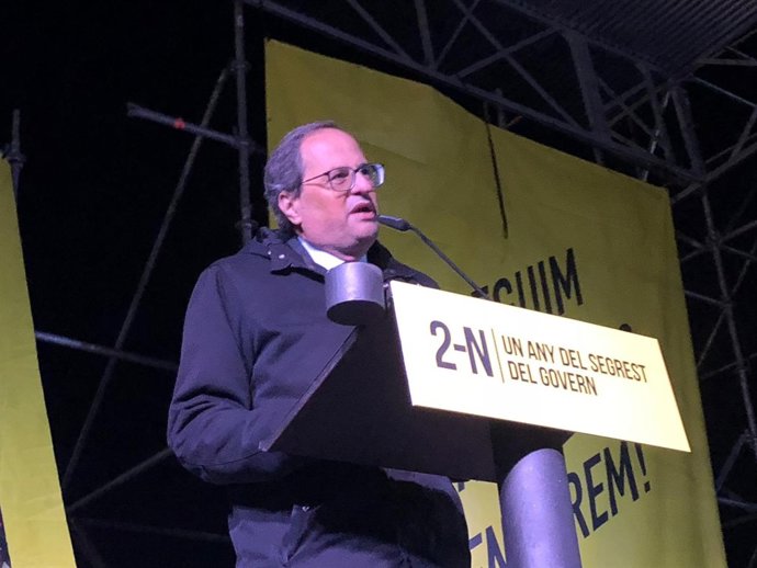 Quim Torra a la presó de Lledoners pels independentistes presos
