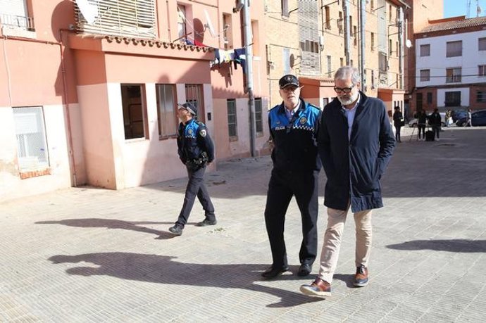 Fèlix Larrosa, al barri de la Mariola de Lleida