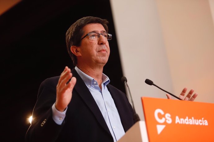 El candidato de Cs a la Presidencia de la Junta de Andalucía, Juan Marín