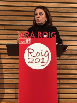 La Sotssecretària General Del PSOE, Adriana Lastra, A Tortosa