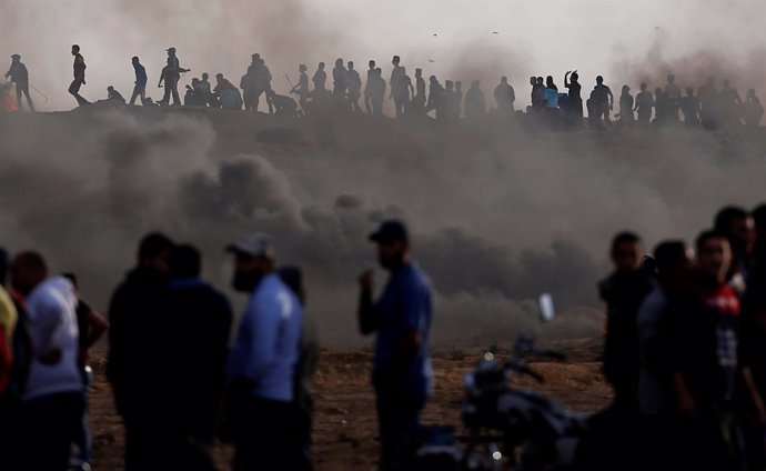 Disturbios en la frontera entre Israel y la Franja de Gaza