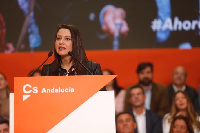 Inés Arrimadas, en un acto de Cs en Málaga