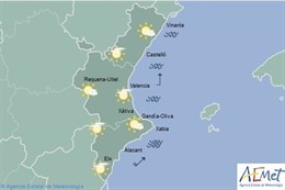 Predicción de Aemet para la Comunitat Valenciana del 4 de noviembre