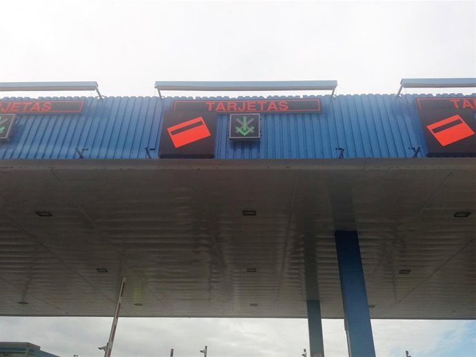 Peaje de Las Cabezas, en la autopista Sevilla-Cádiz