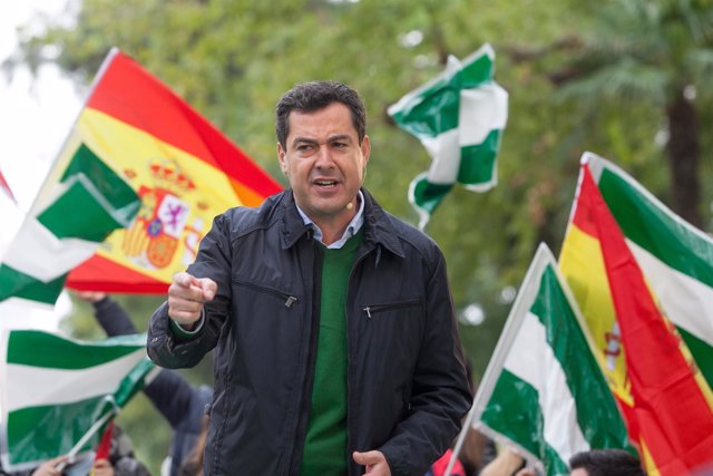 El presidente del PP-A, Juanma Moreno