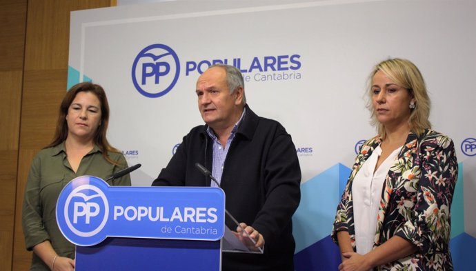 Senadores de PP por Cantabria: Esther Merino, Javier Fernández y Blanca Martínez