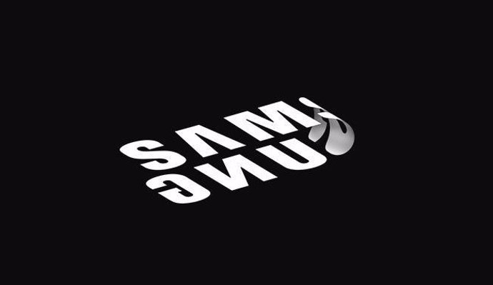 Logo de Samsung plegado