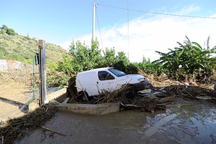 Efectos de las inundaciones en Casteldaccia, cerca de Palermo
