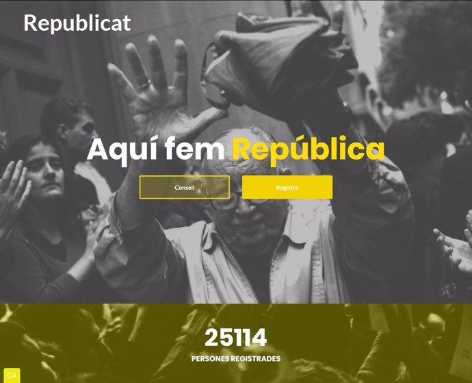 Página web del Consell per la República