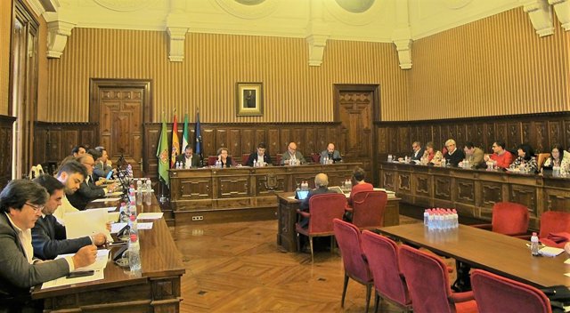 Pleno ordinario de la Diputación de Jaén.