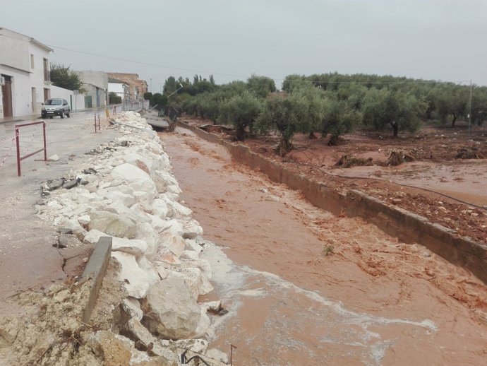 Obras contra las inundaciones en Casariche