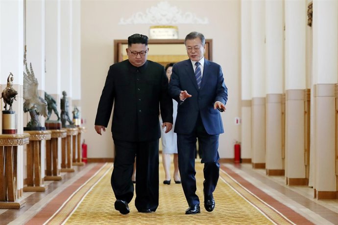Kim Jong Un y Moon Jae In