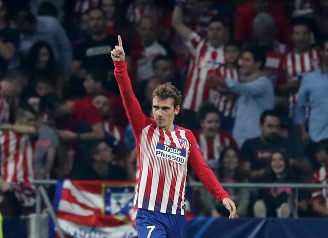Antoine Griezmann celebra un gol con el Atlético de Madrid