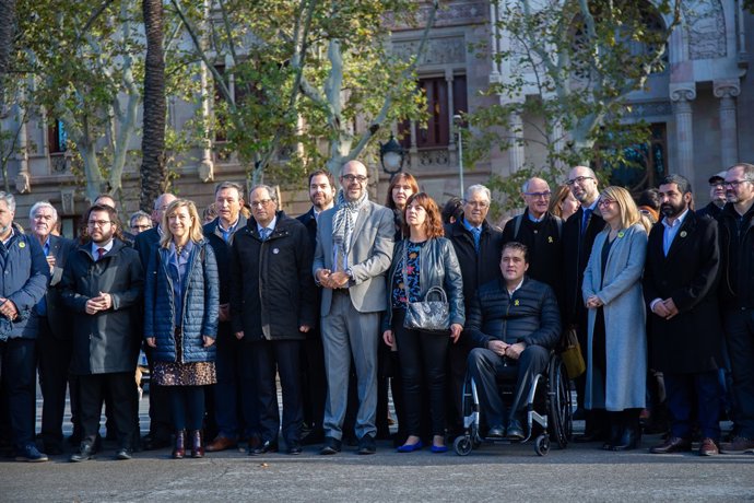 El conseller de la Generalitat catalana i l'alcaldessa de  Vilanova i la Geltrú