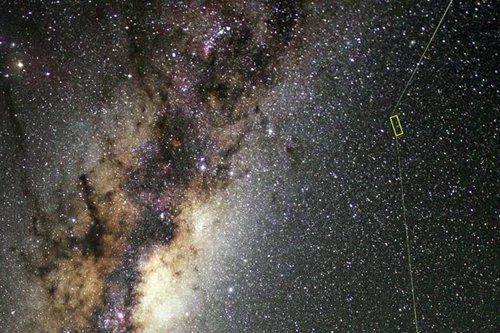 Localización de la estrella en la Vía Láctea