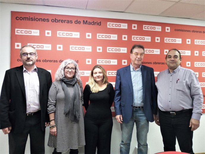 Representantes de CCOO Madrid