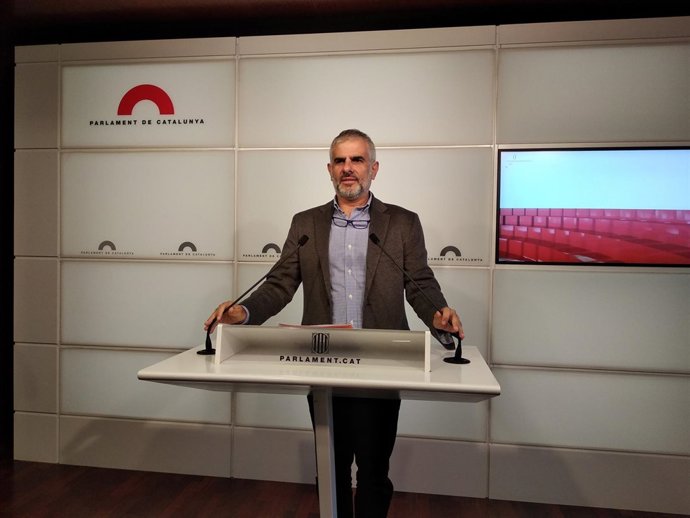 El portavoz de Cs en el Parlament, Carlos Carrizosa