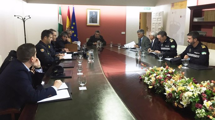 Reunión del dispositivo de Seguridad para el partido Betis-Milán