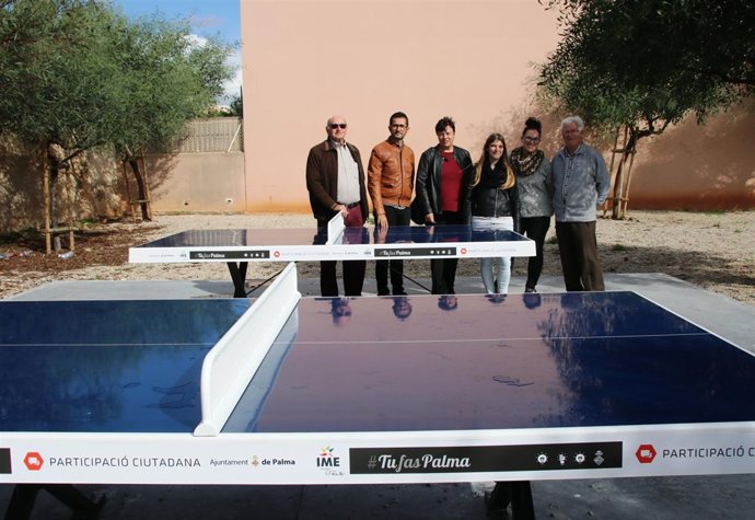 Mesas de ping pong instaladas en Son Cladera