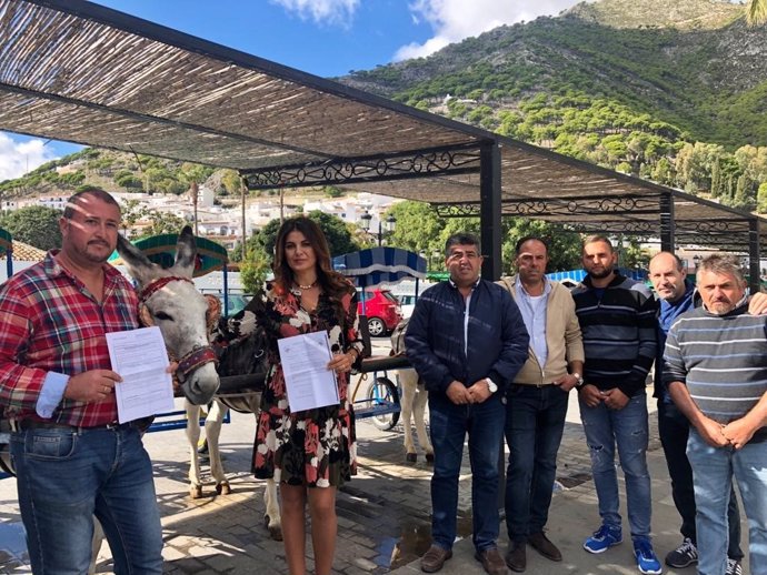 Apoyo del Ayuntamiento de Mijas al burro taxi