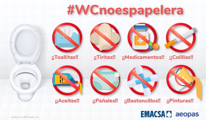 Imagen de la campaña '#WCnoespapelera'